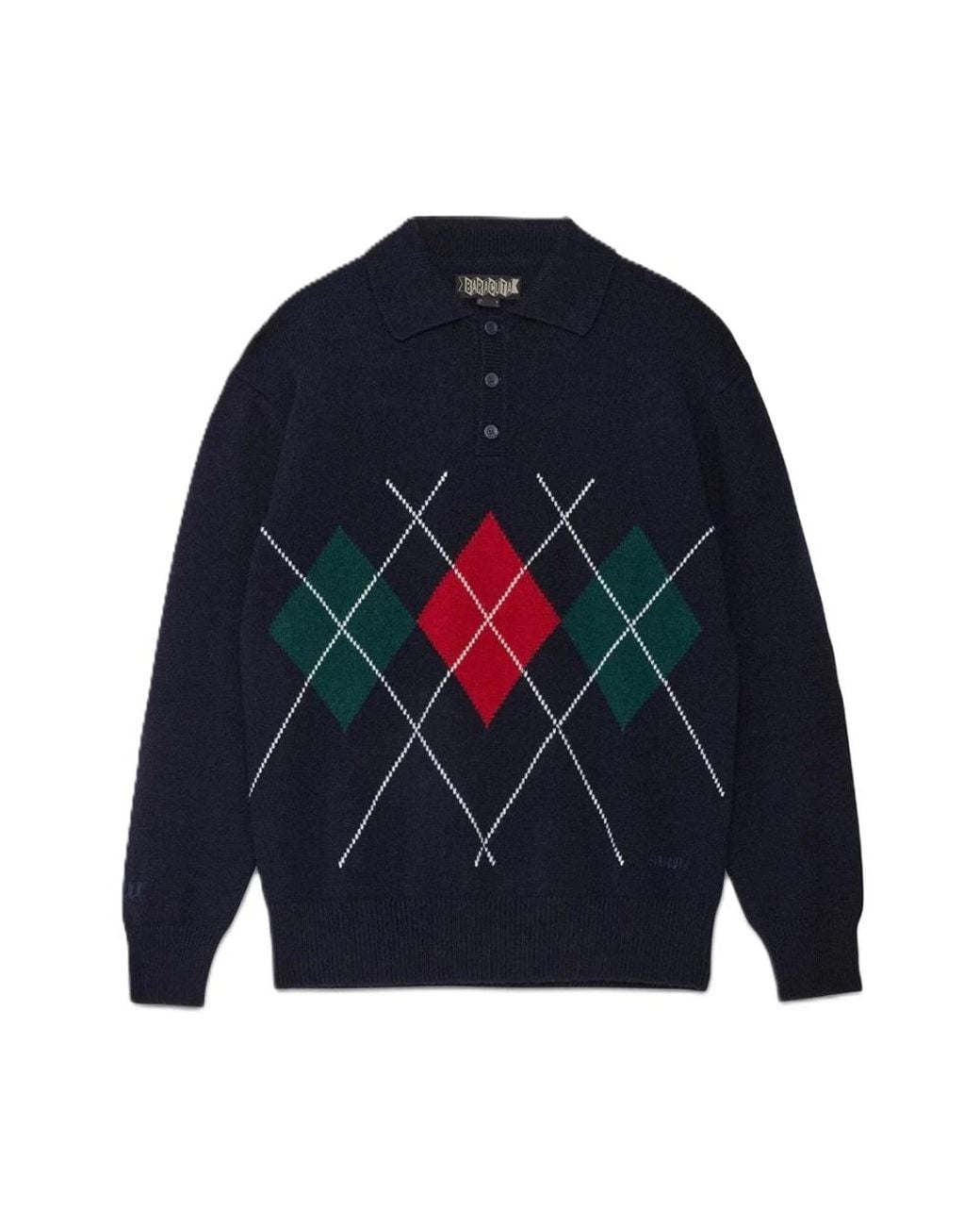 Baracuta Blue Round-Neck Knitwear for men