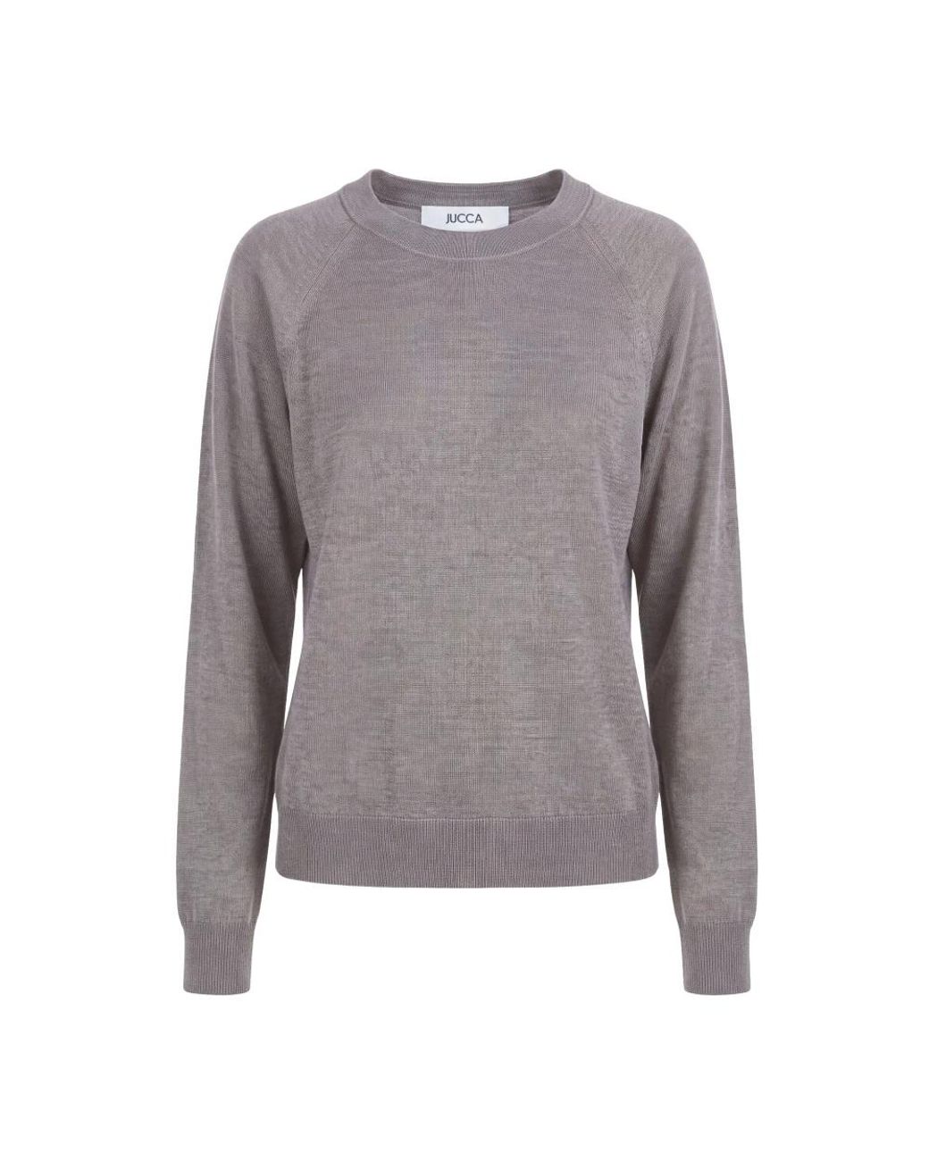 Jucca Gray Round-Neck Knitwear