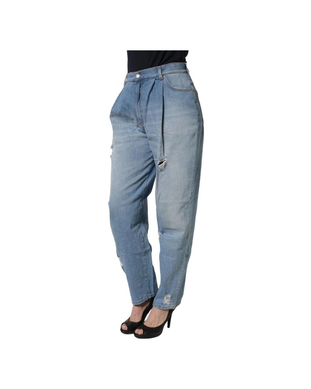 Dolce & Gabbana Blue Loose Fit Jeans