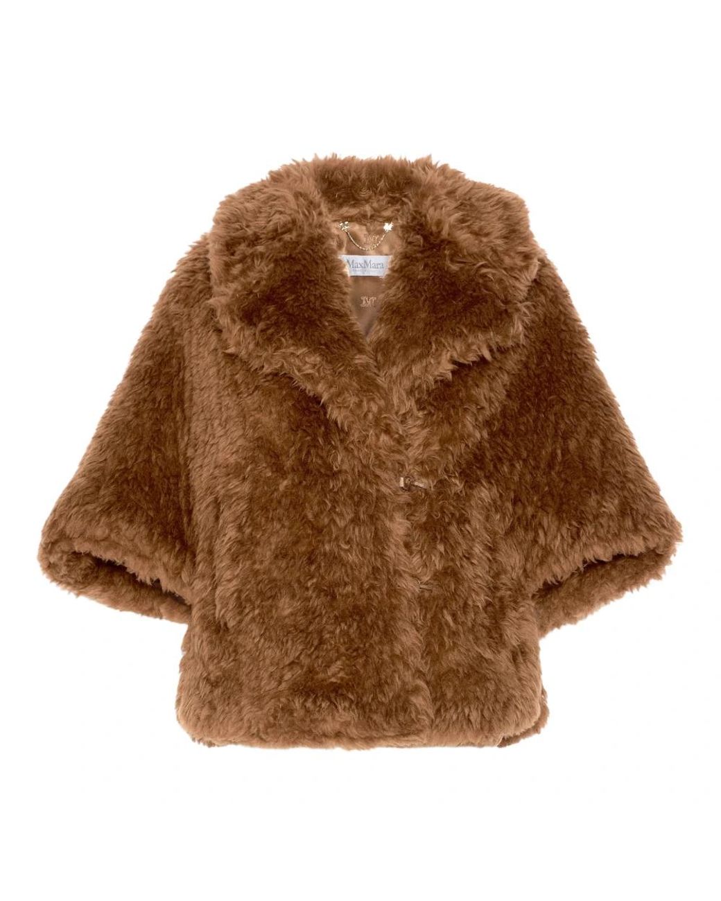 Max Mara Brown Faux Fur & Shearling Jackets