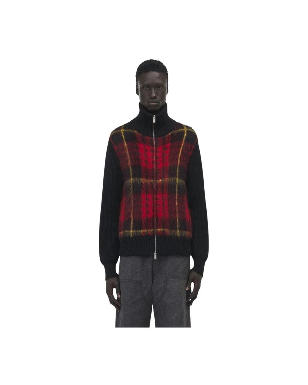 McQueen Geruite Ritsvest in het Red voor heren