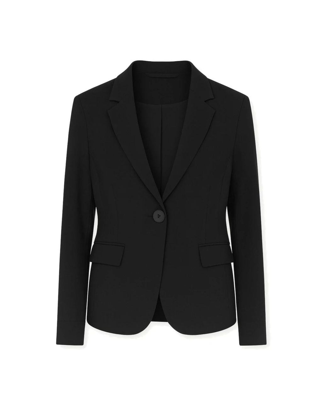 2-Biz Jassen ,Zwart ,Polyester Zwarte Illie Blazer Met Zakkleppen in het Black