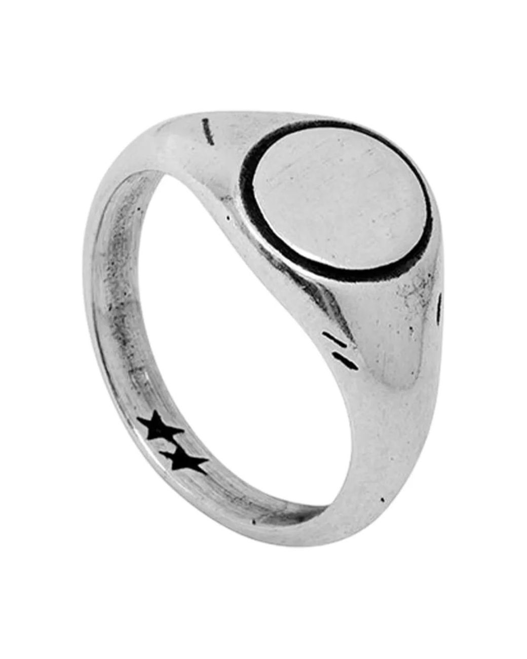 Twojeys Accessoires ,Grijs ,Elliptical Ring in het Metallic