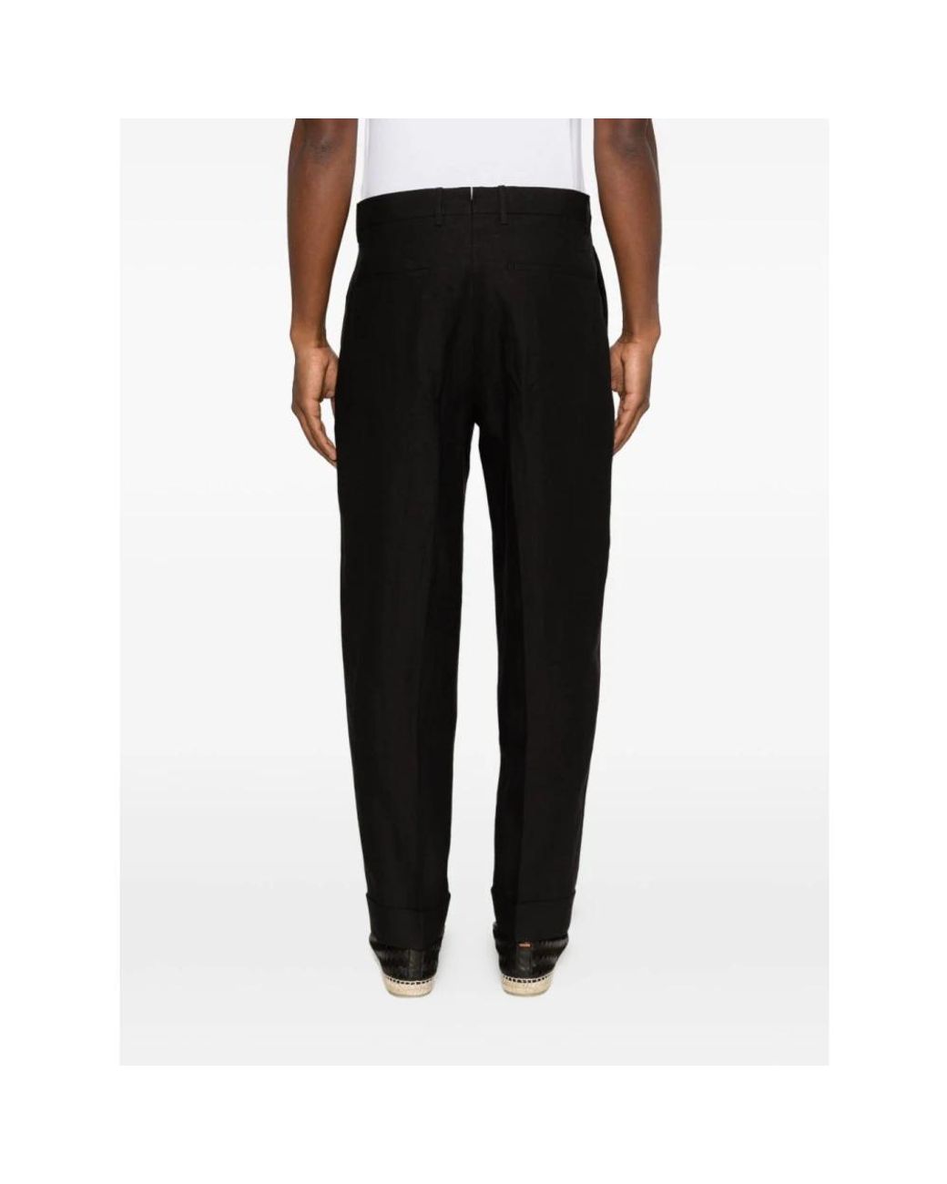 Berwich Black Suit Trousers for men