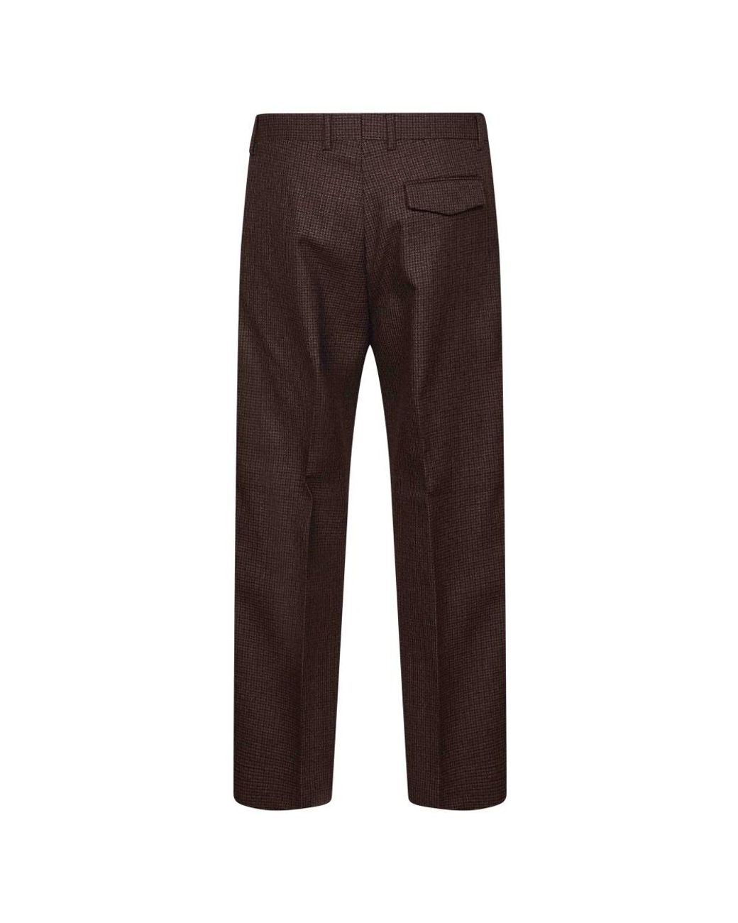 Costumein Brown Straight Trousers for men