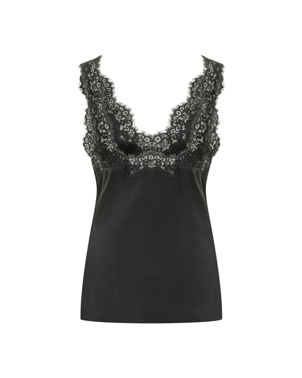 Stella McCartney Black Sleeveless Tops