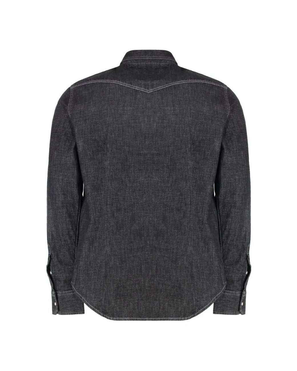 Moorer Gray Denim Shirts for men