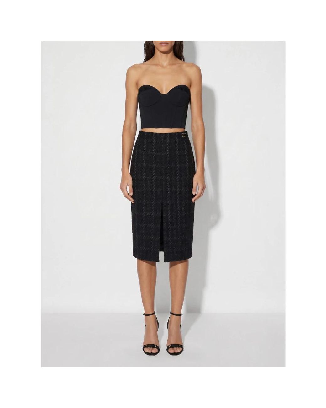 Elisabetta Franchi Black Pencil Skirts