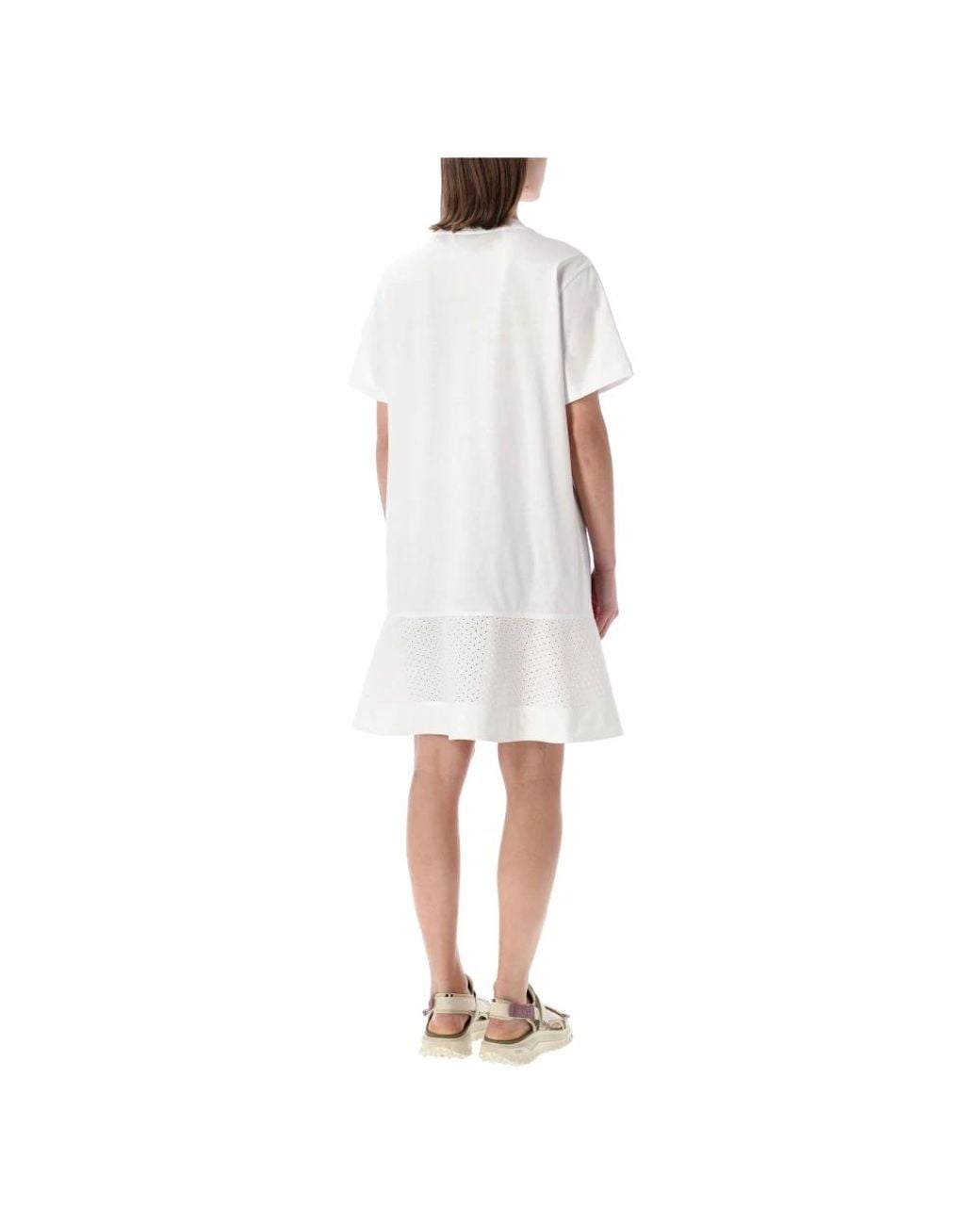 Moncler White Short Dresses