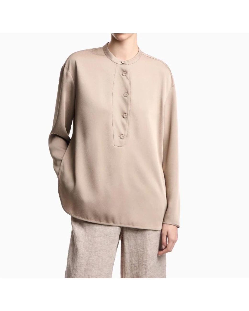 Emporio Armani Natural Blouses
