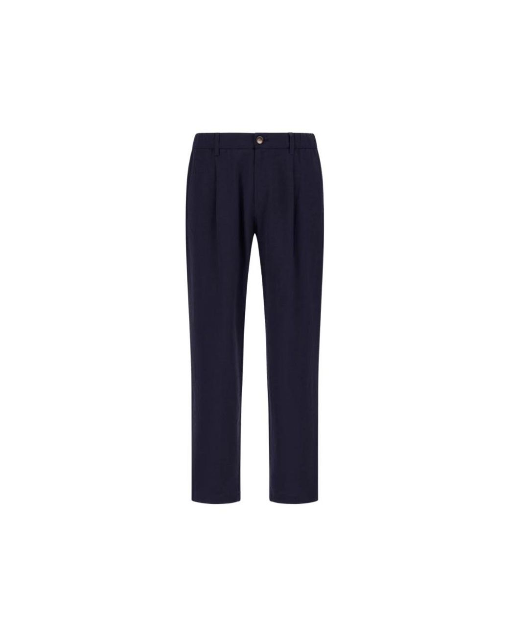 Herno Blue Straight Trousers for men