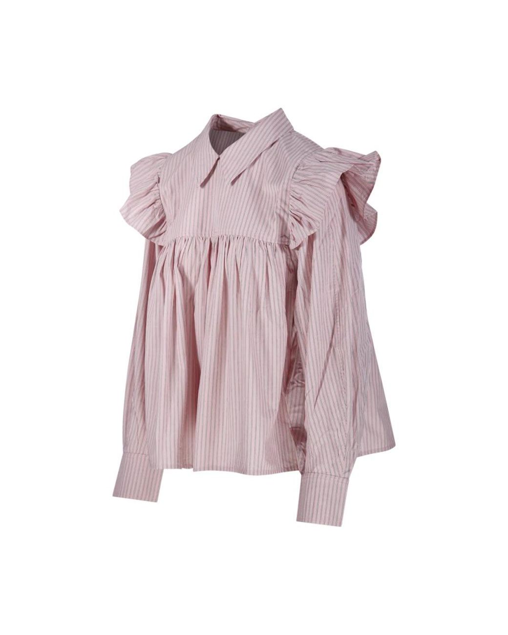 Blouses Ganni de color Purple
