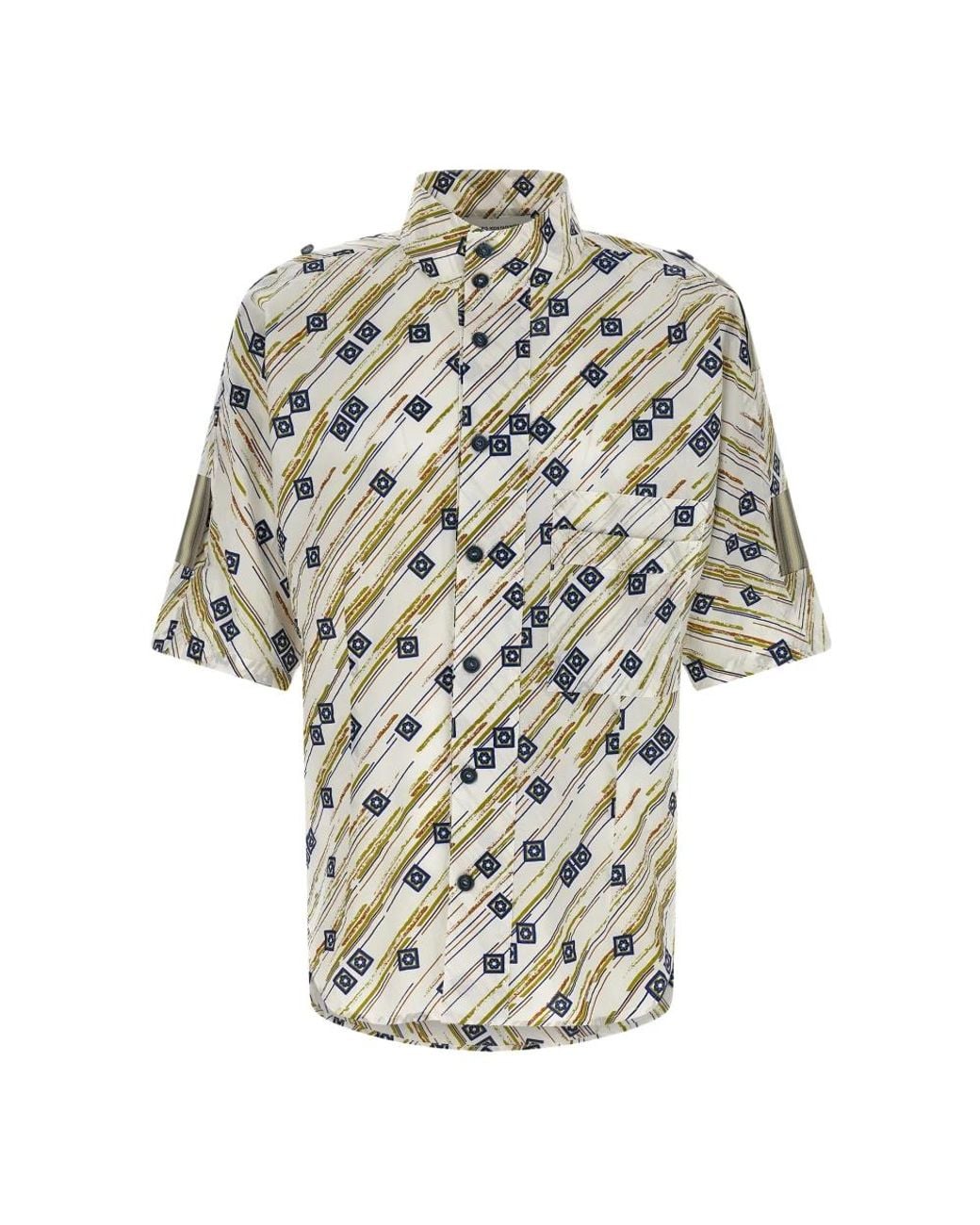 Kiko Kostadinov Natural Short Sleeve Shirts for men