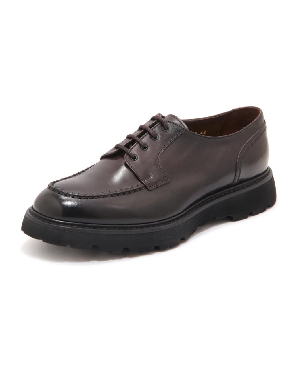 Doucal's Black Laced Shoes for men