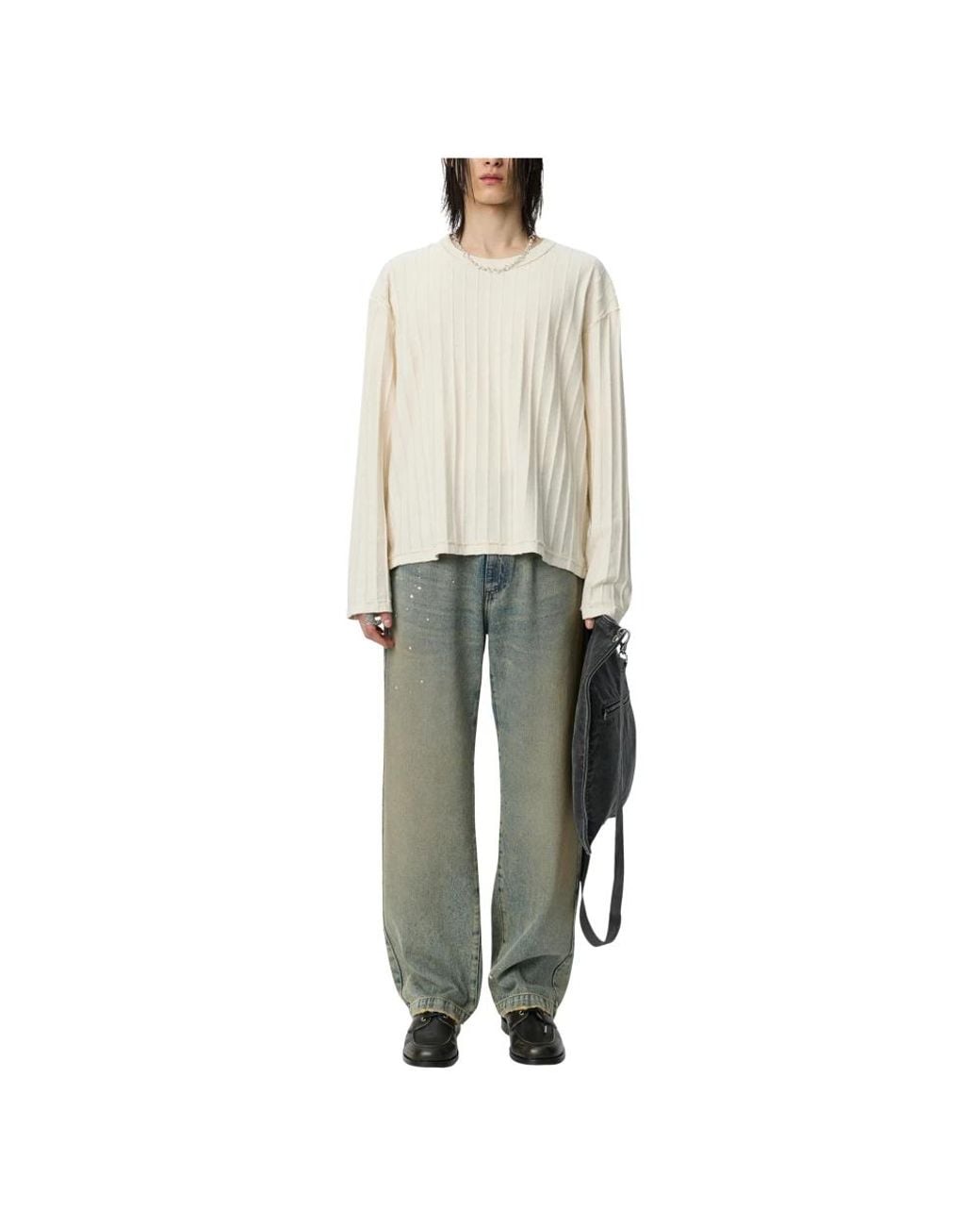mfpen Natural Round-Neck Knitwear for men