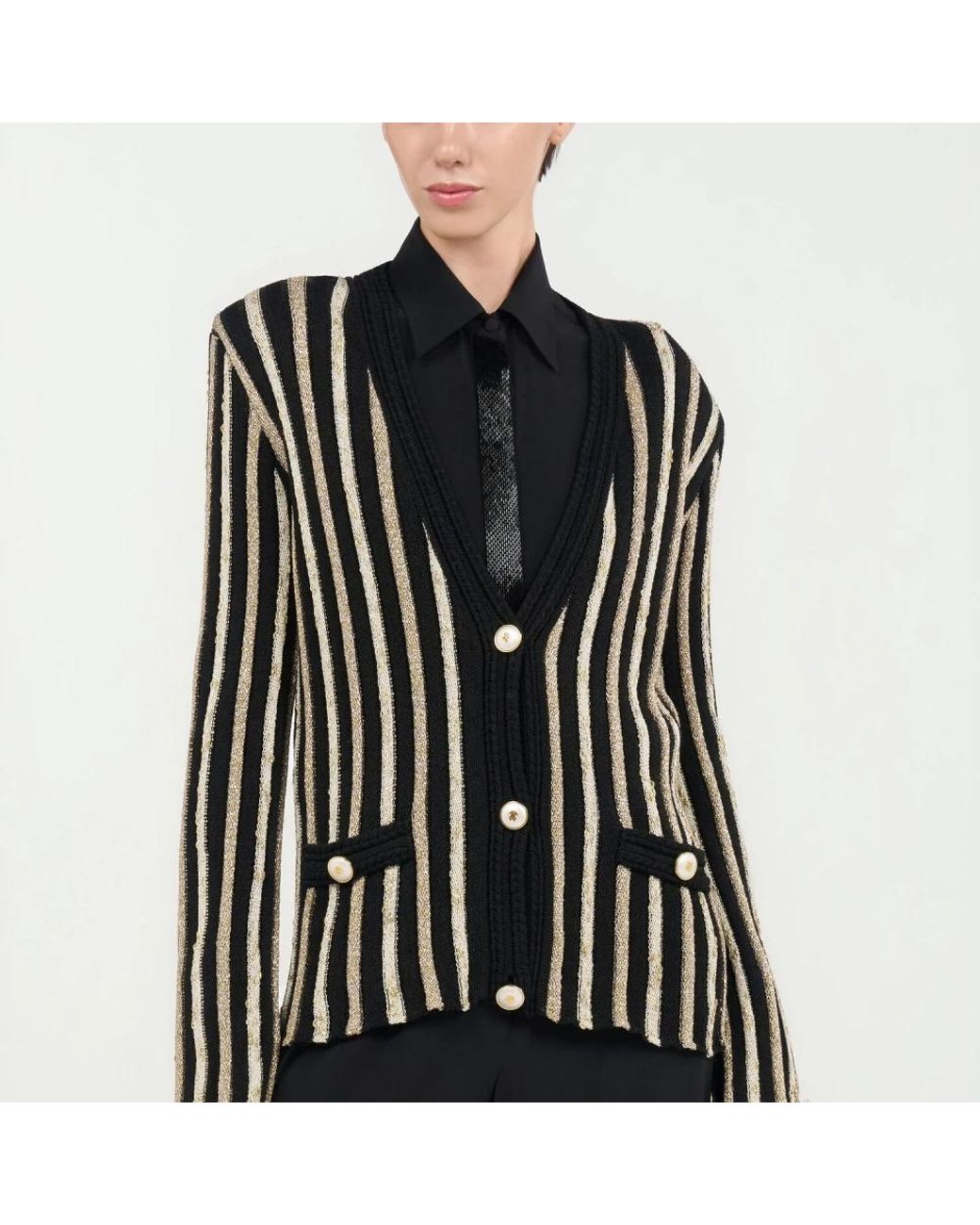 Roberto Cavalli Black Cardigans