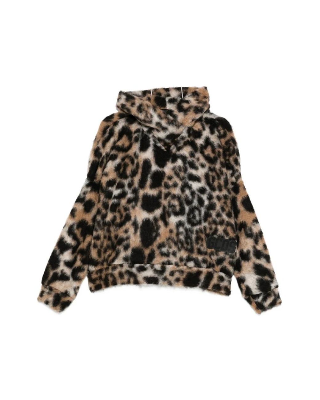 Gcds Black Logo Patch Hooded Jumper