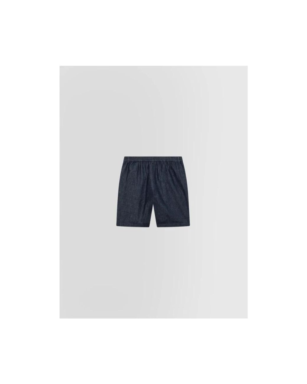 Alpha Studio Blue Denim Shorts for men