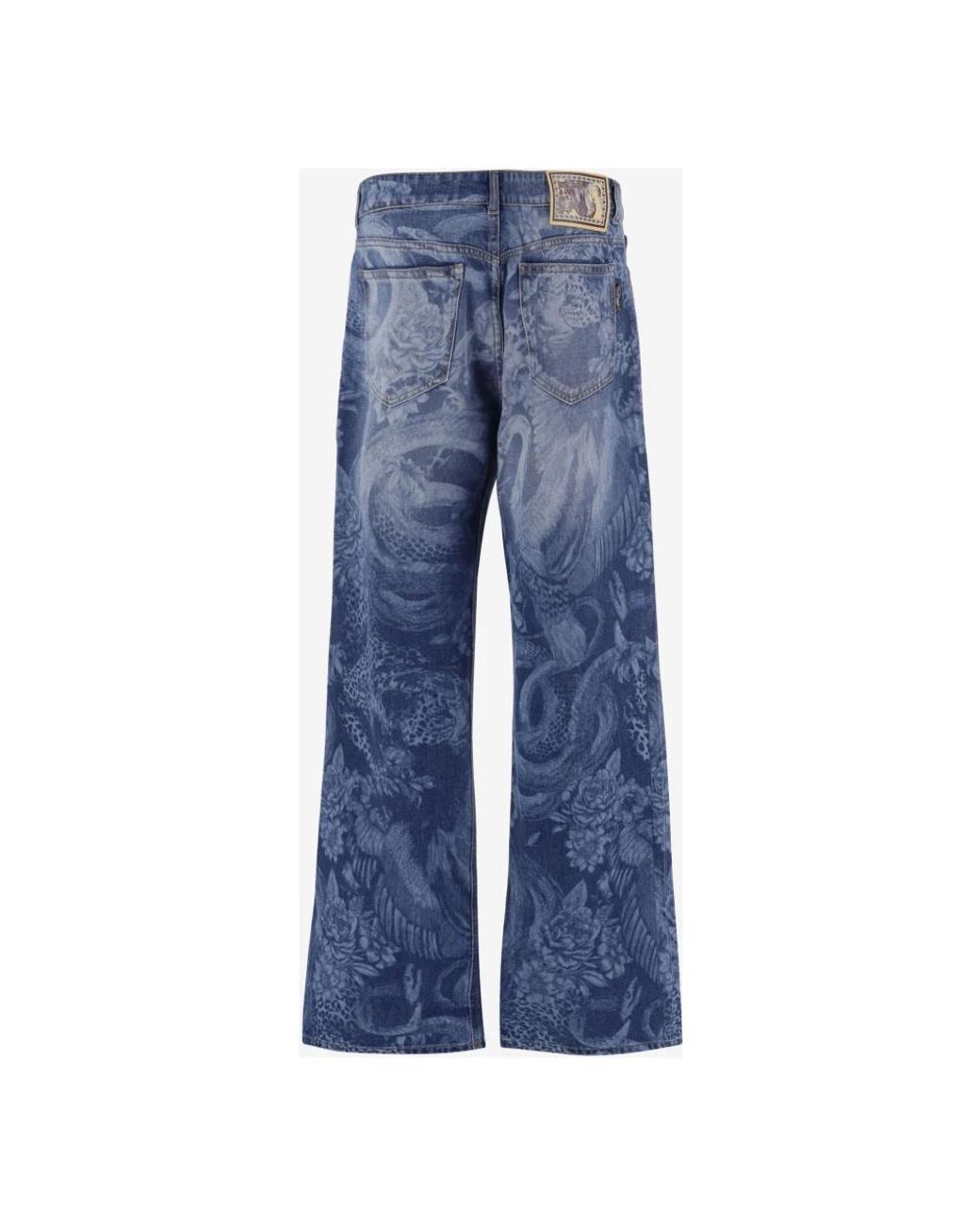 Just Cavalli Blue Wide Jeans