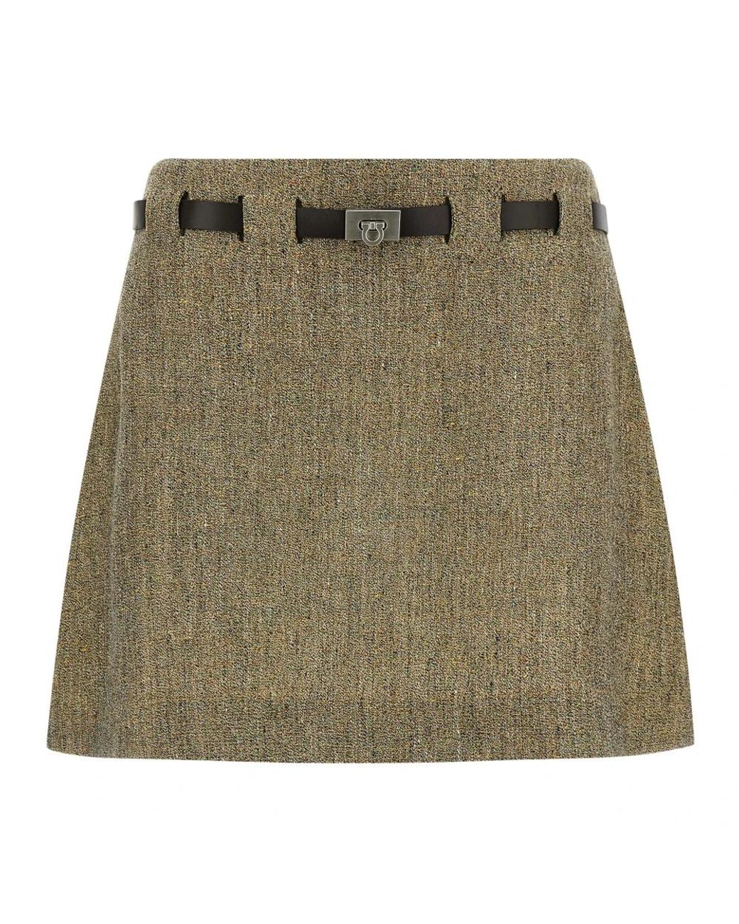 Ferragamo Green Short Skirts