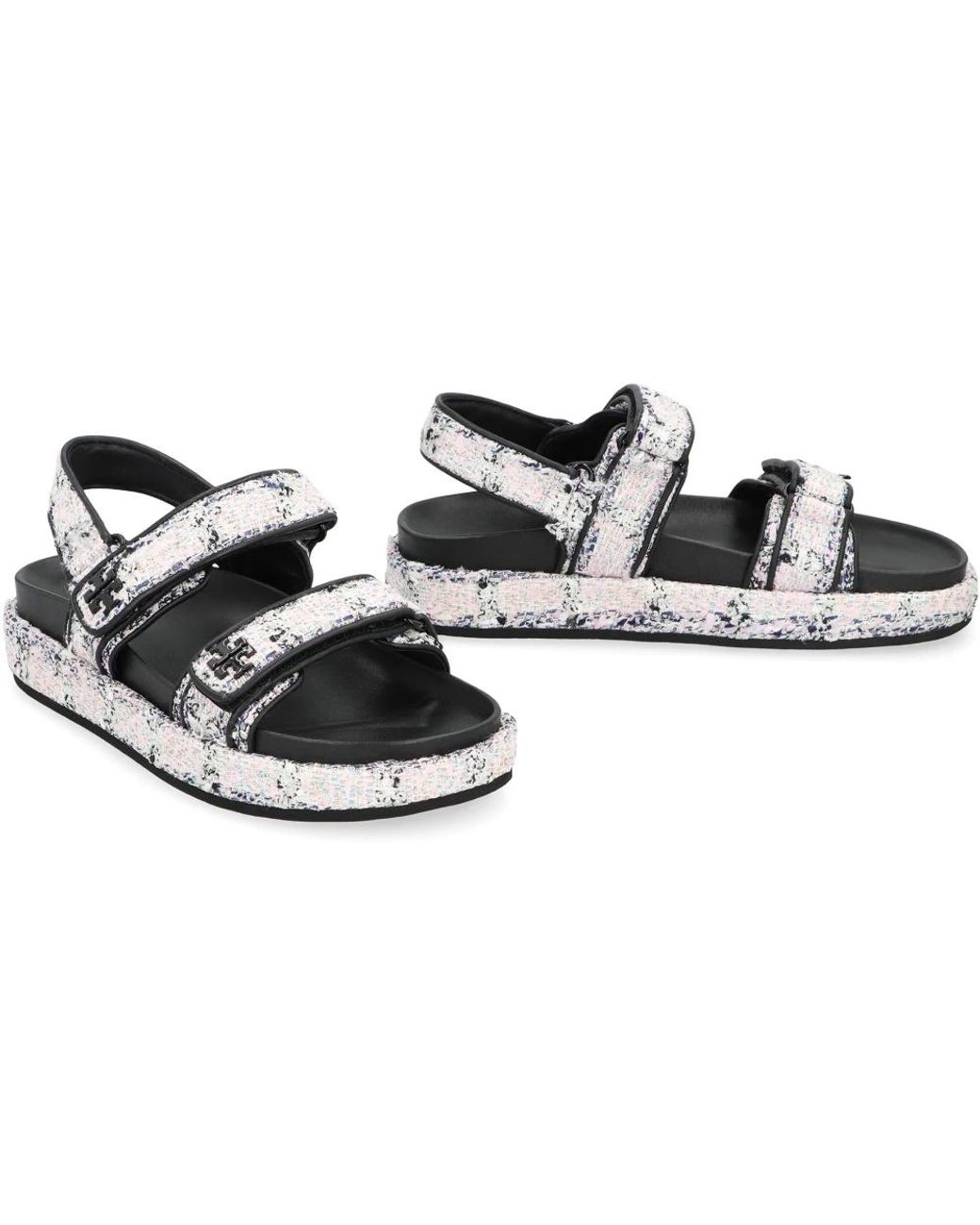 Tory Burch White Flat Sandals