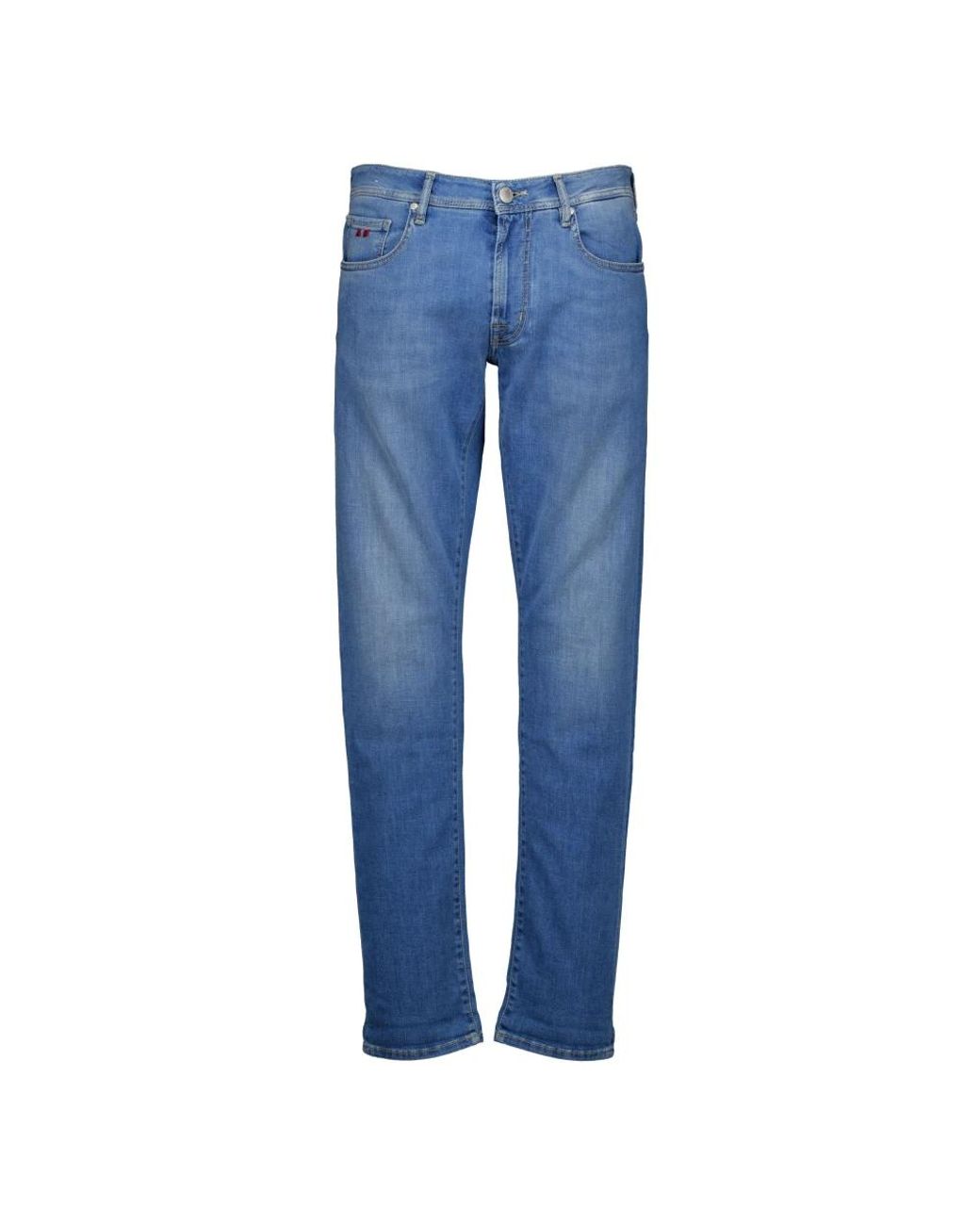 Tramarossa Blue Straight Fit Jeans for men