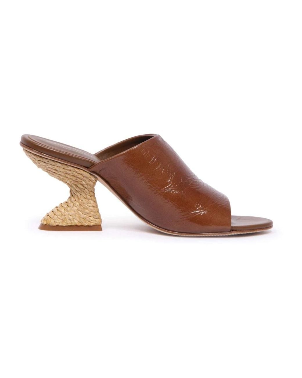 Paloma Barceló Brown Heeled Mules