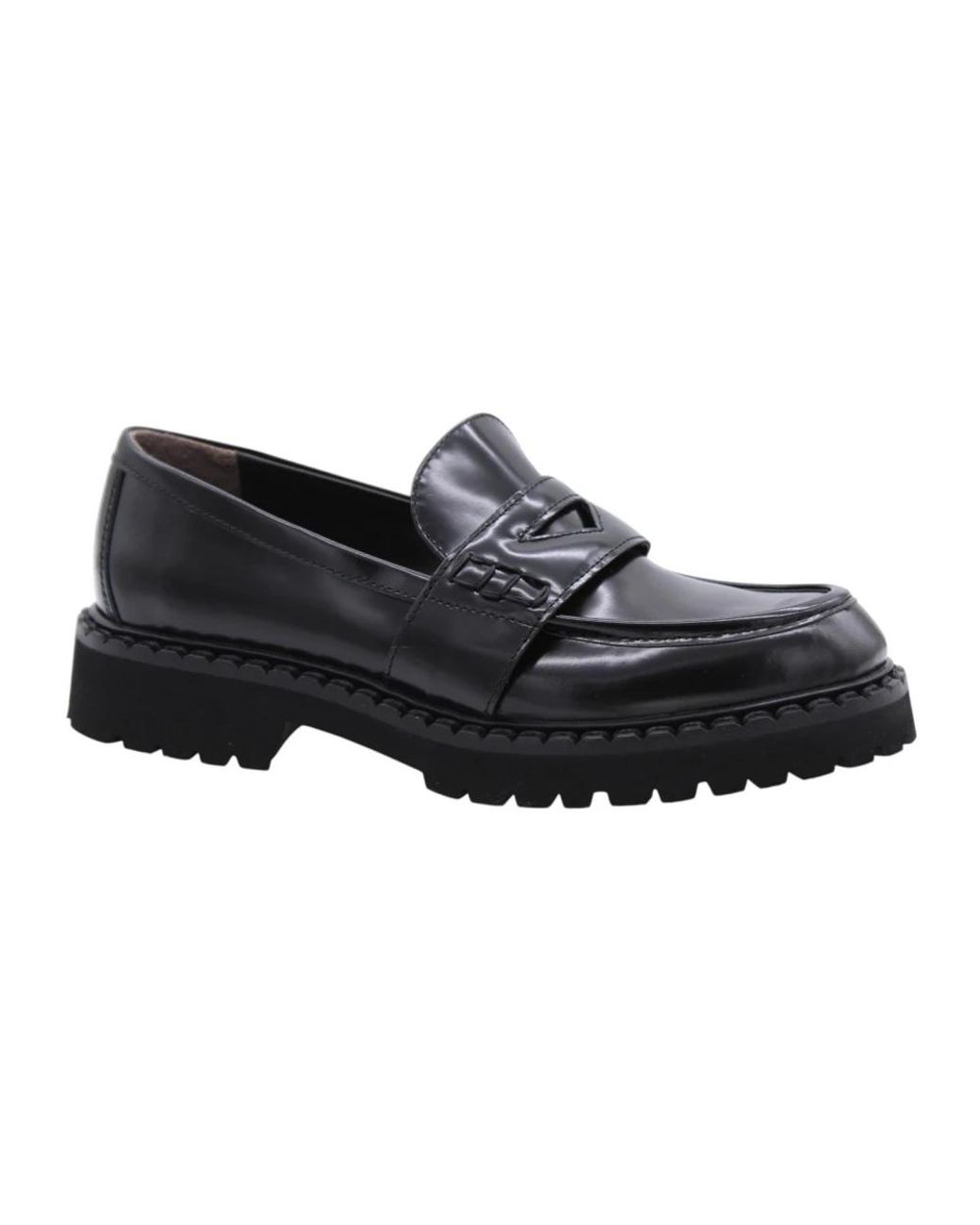 Laura Bellariva Black Loafers