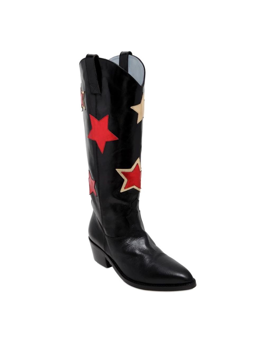 Chiara Ferragni Blue Cowboy & Biker Boots