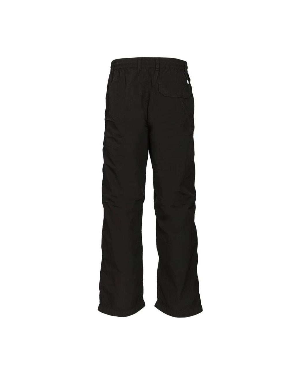 C P Company Black Straight Trousers for men