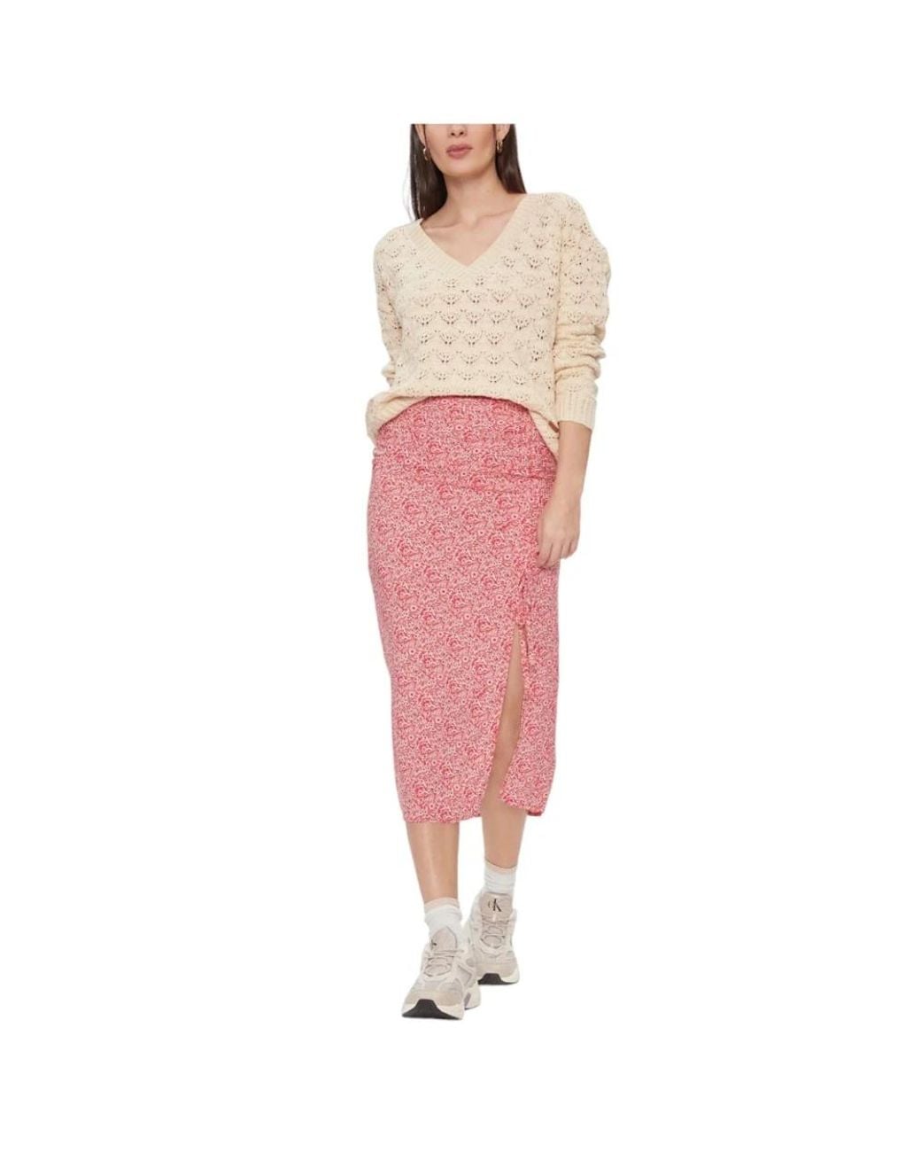 Pepe Jeans Pink Midi Skirts