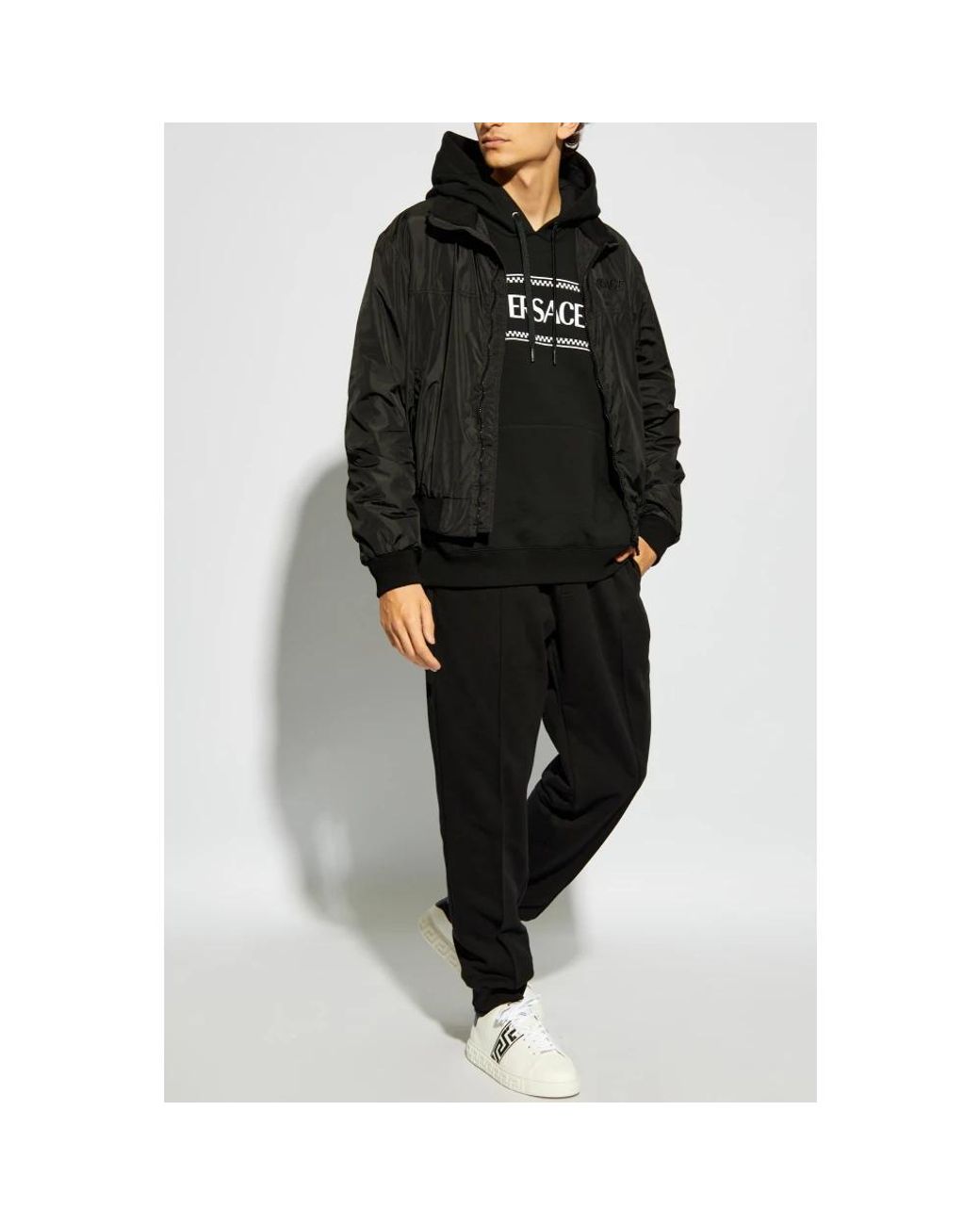 Versace Black Hoodies for men
