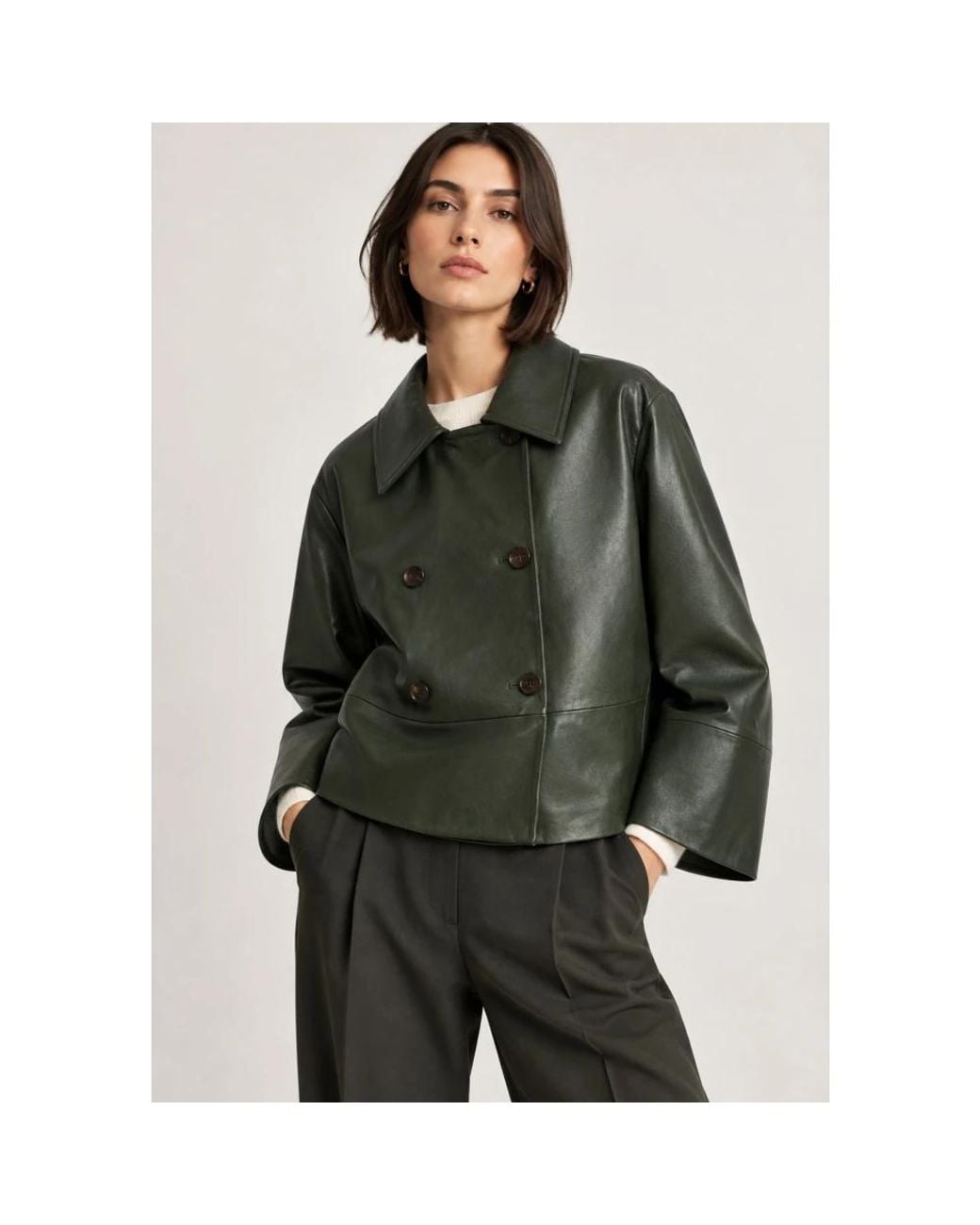 iBlues Green Leather Jackets