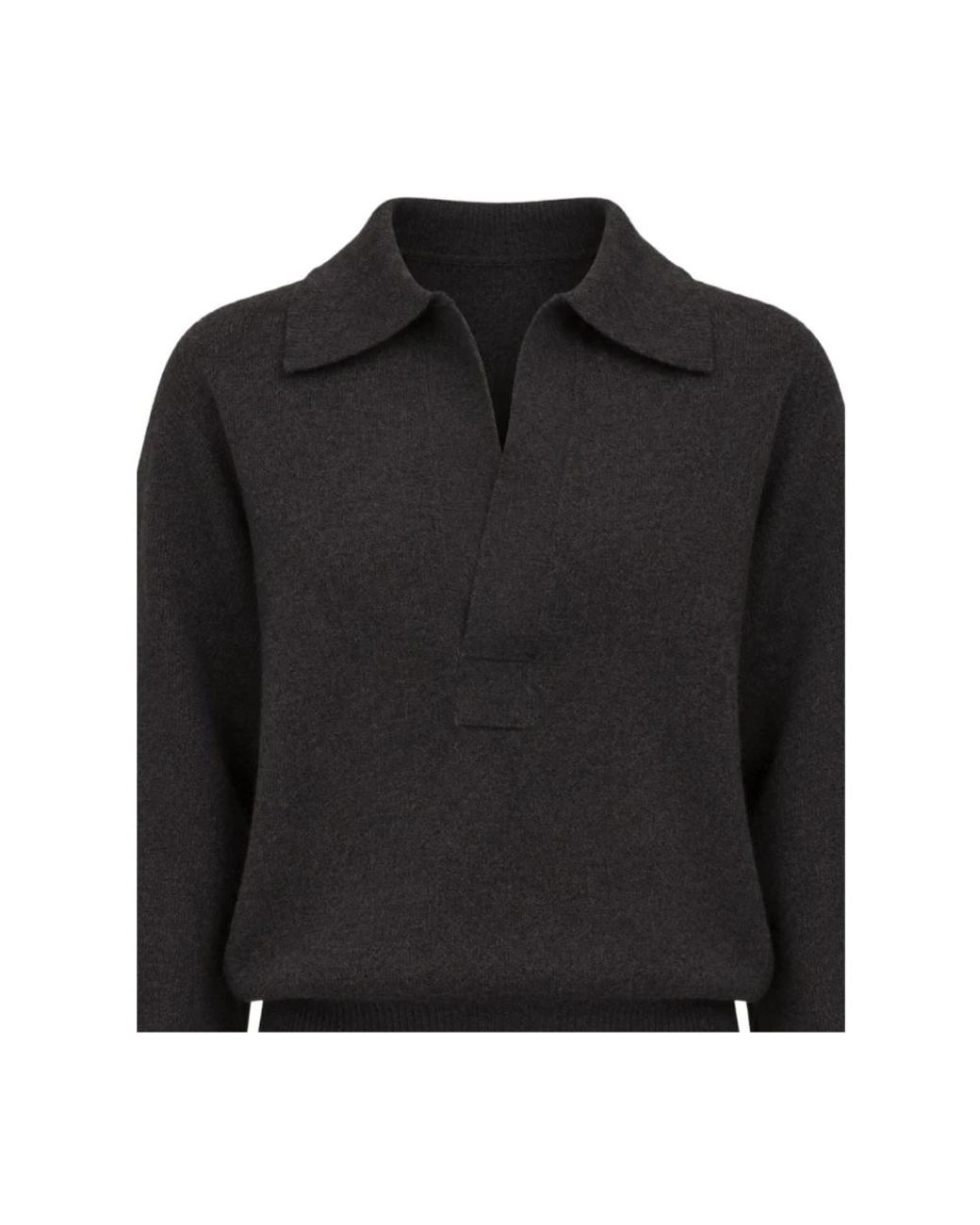 Victoria Beckham Black Polo Shirts