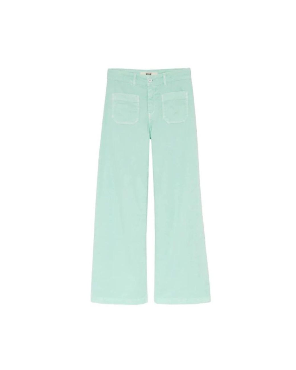 Five Jeans Green Wide Trousers