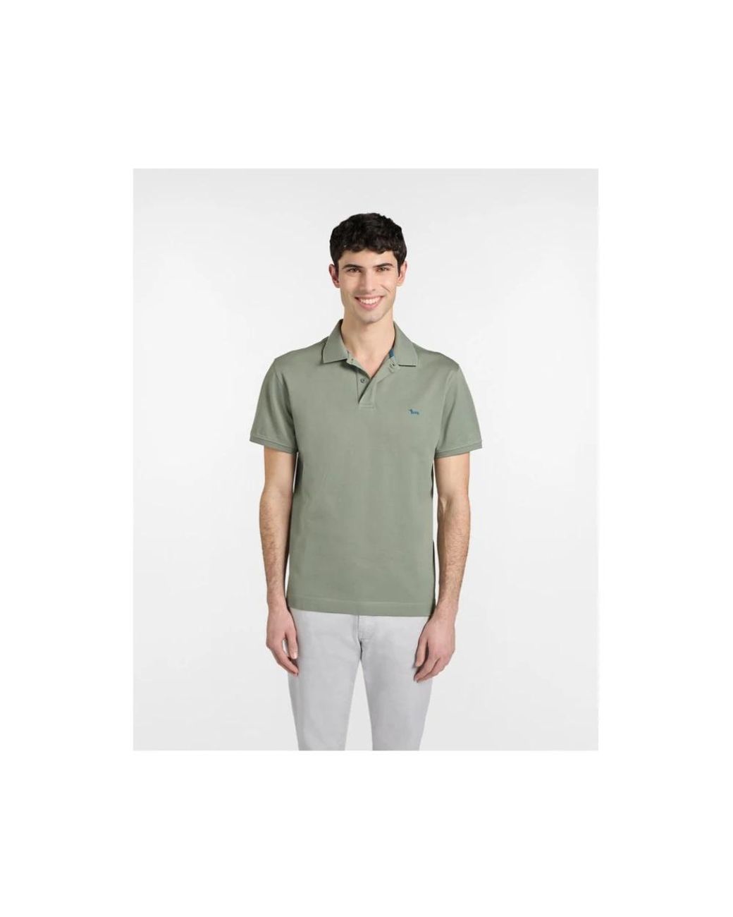 Harmont & Blaine Green Polo Shirts for men