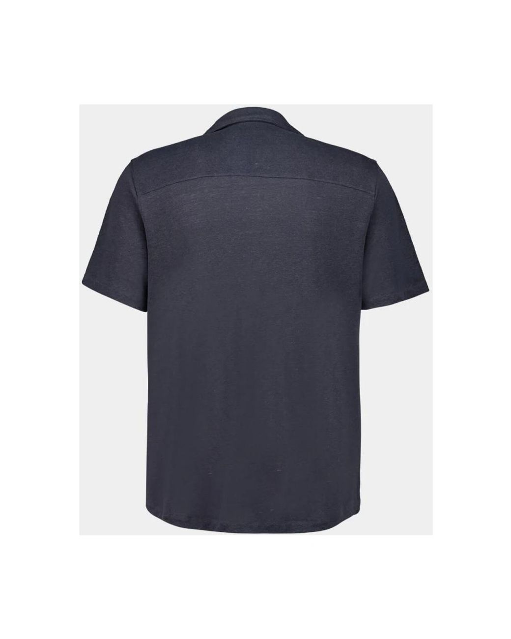 Majestic Filatures Blue Short Sleeve Shirts for men