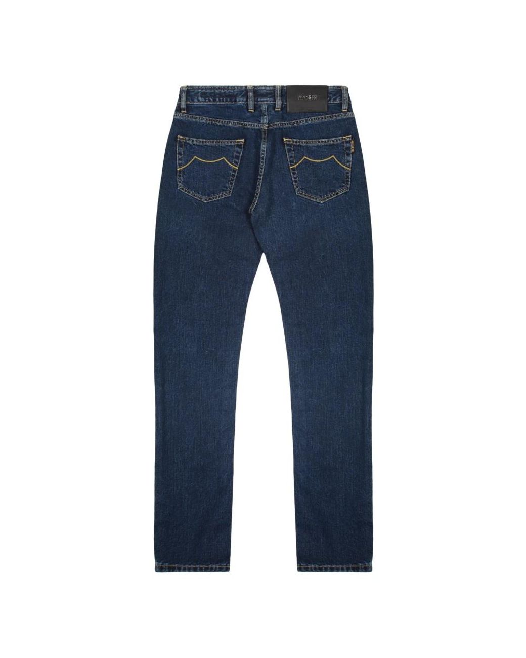 Moorer Blue Straight Fit Jeans for men