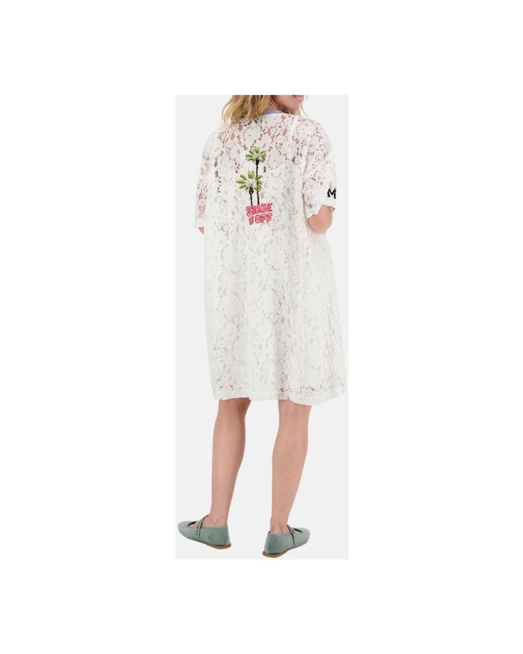 ME 369 White Short Dresses