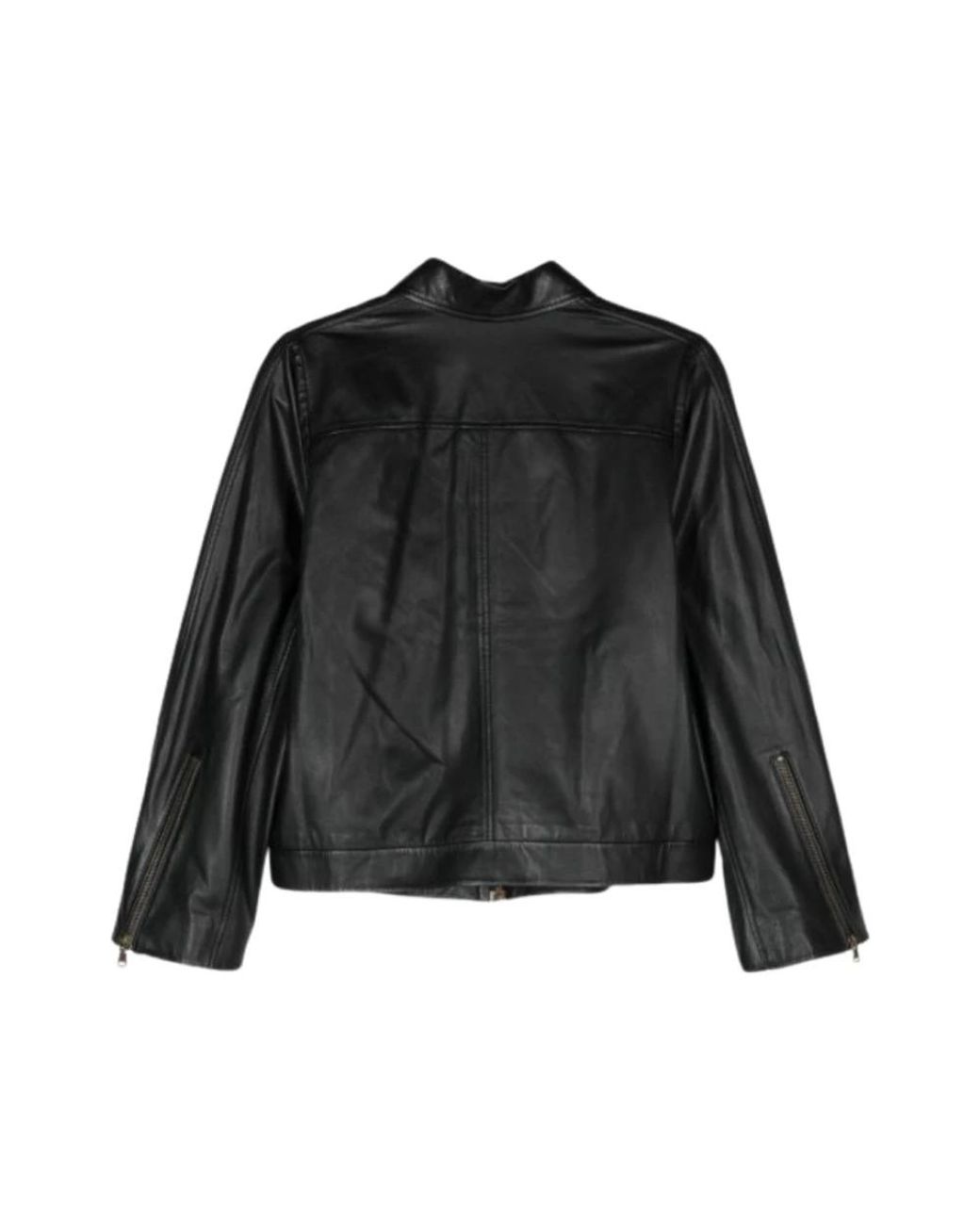 Forte_forte Black Leather Jackets