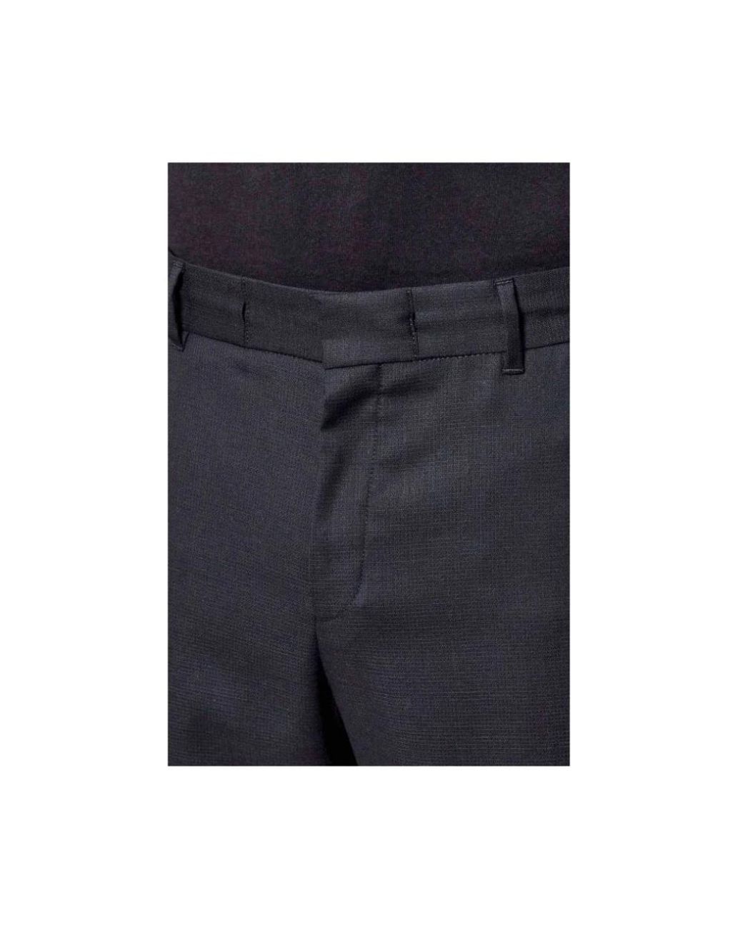 Boss Blue Slim-Fit Trousers for men