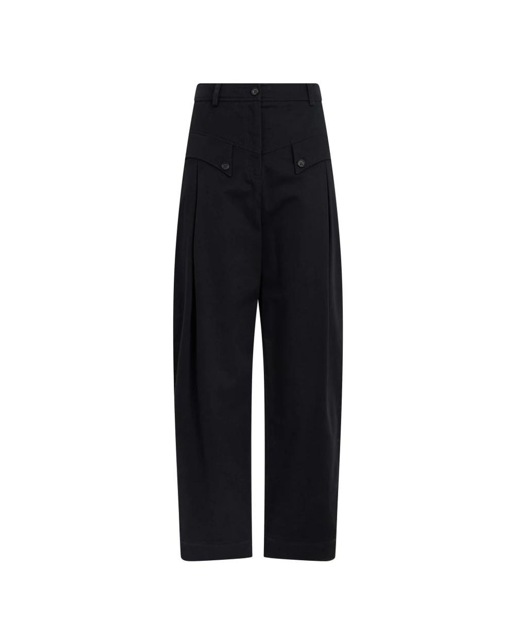 Alberta Ferretti Black Tapered Trousers