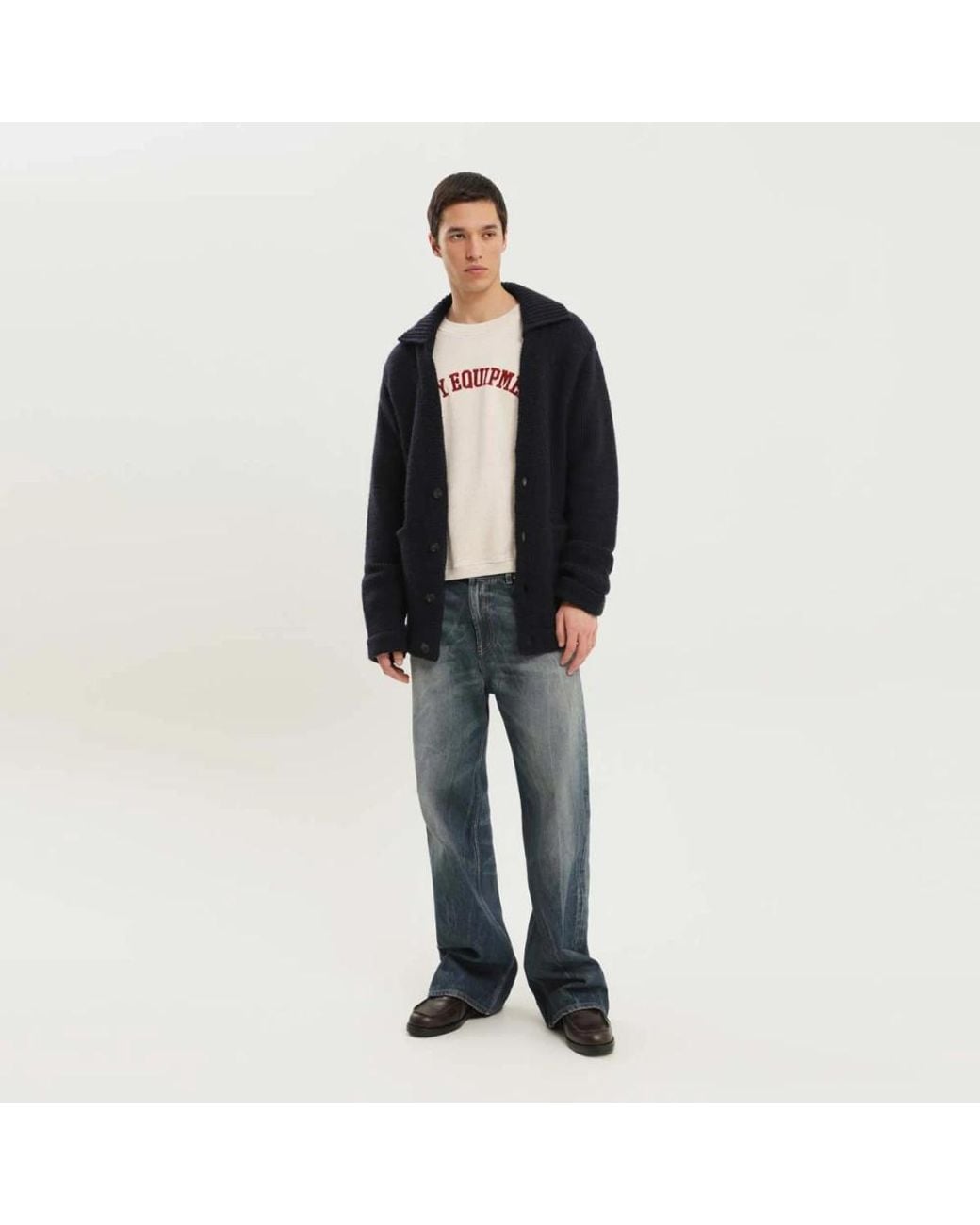 1989 STUDIO Truien & Vesten ,Blauw ,Stijlvolle Sweaters Met V-Hals in het Black voor heren