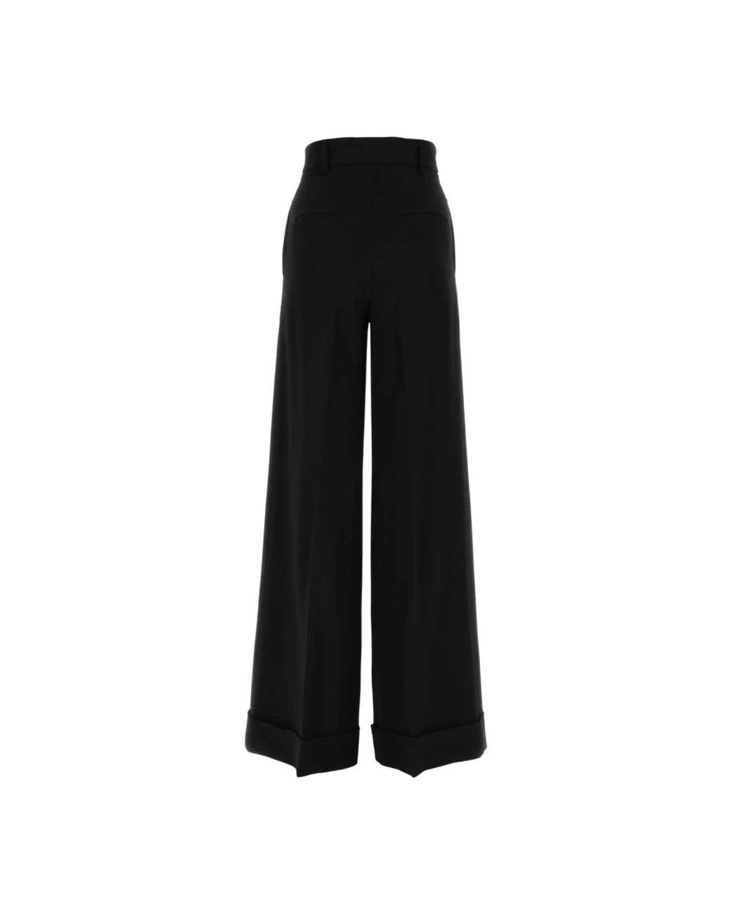 Moschino Black Wide Trousers