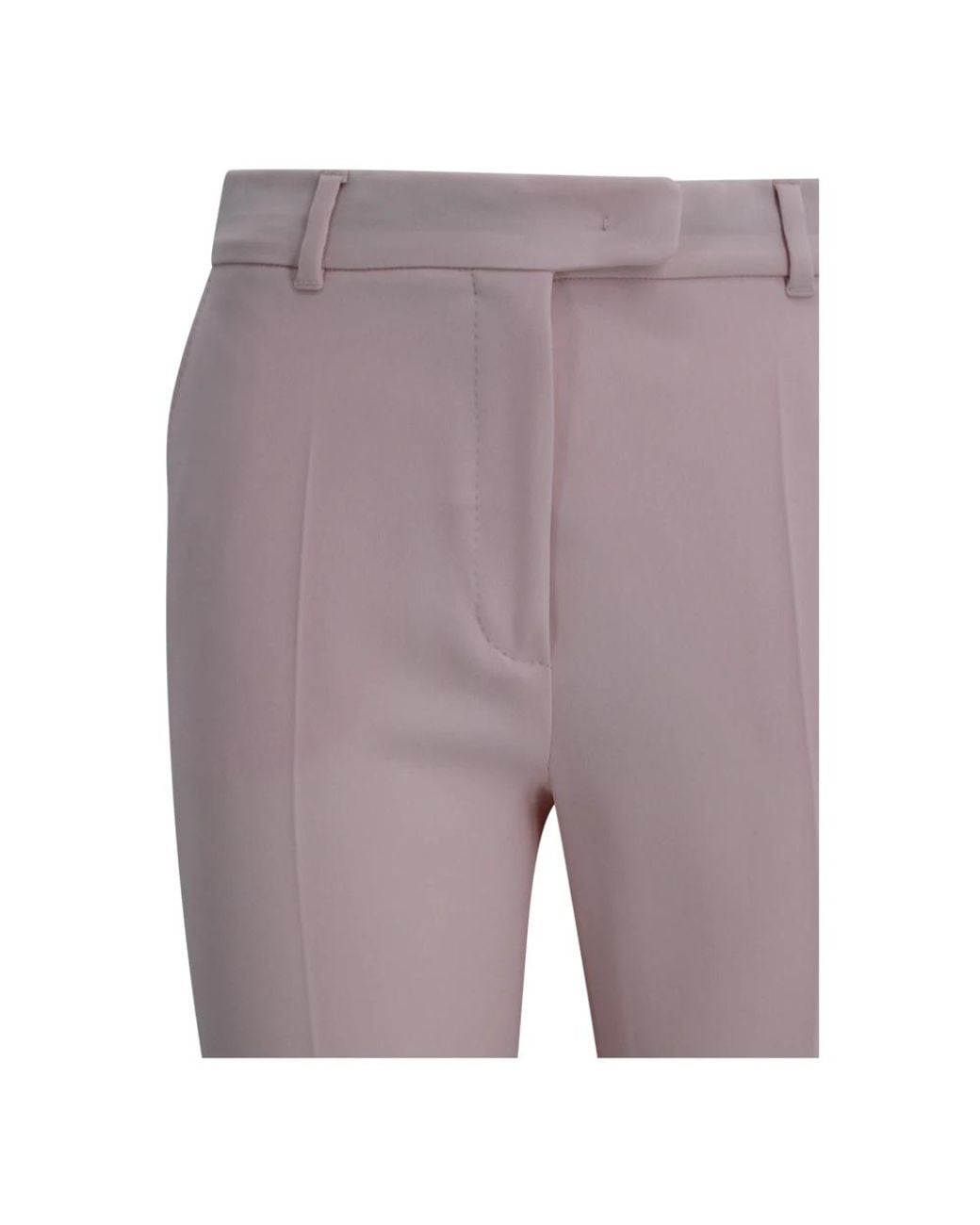Max Mara Gray Slim-Fit Trousers
