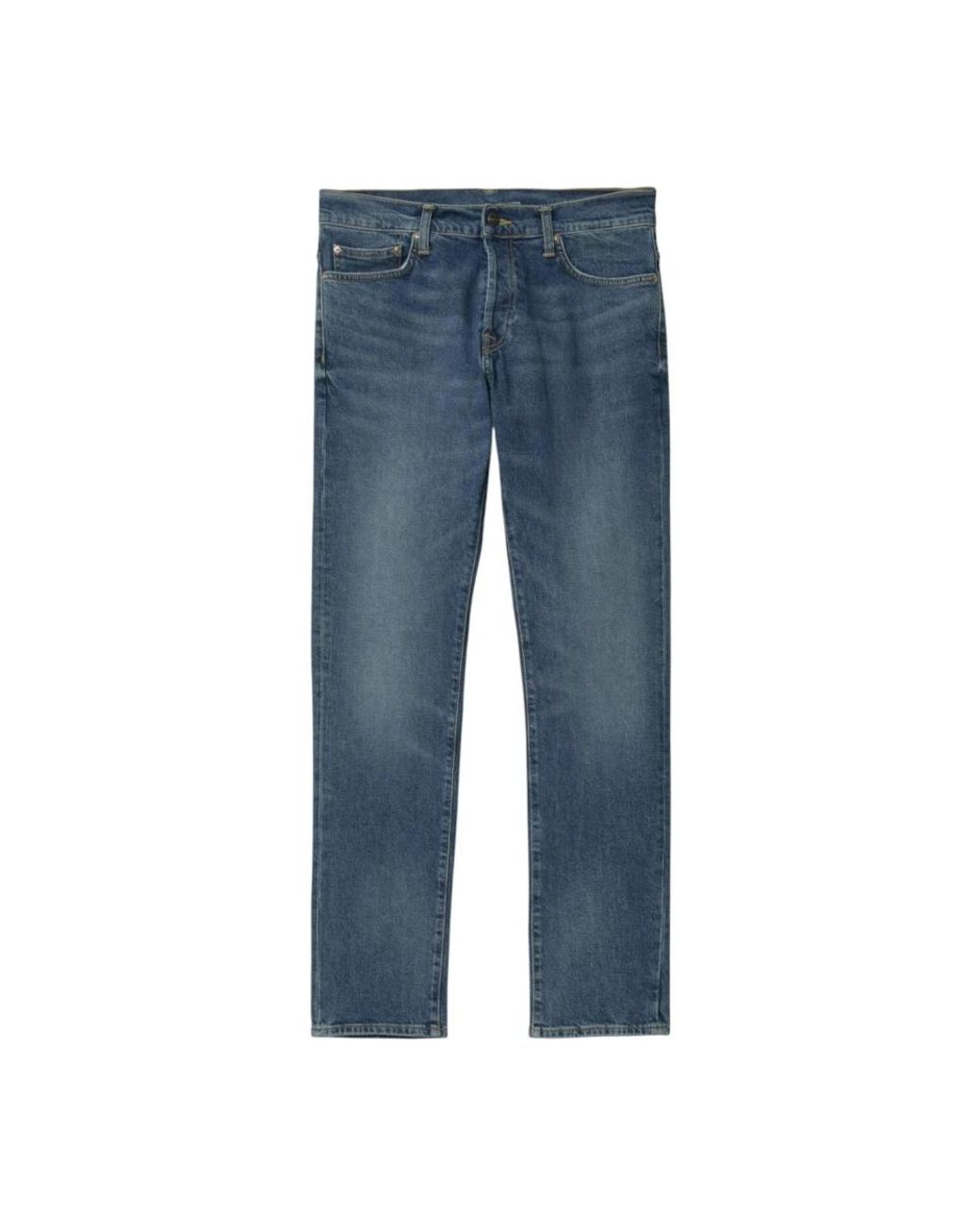 Carhartt Blue Straight Fit Jeans for men