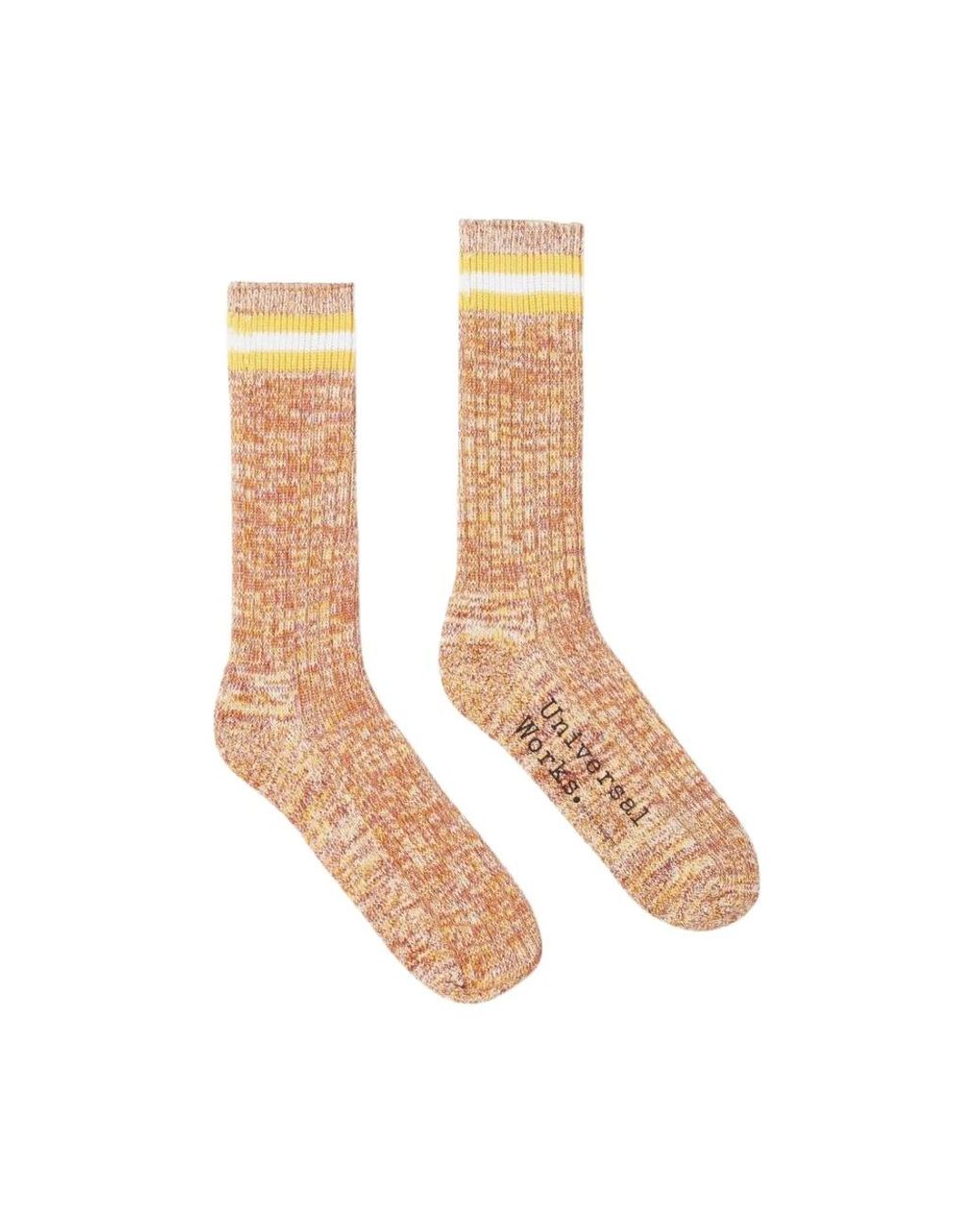 Socks di Universal Works in White da Uomo