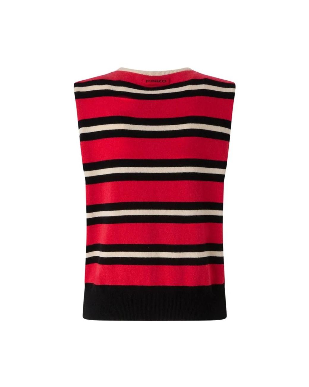 Pinko Red Round-Neck Knitwear