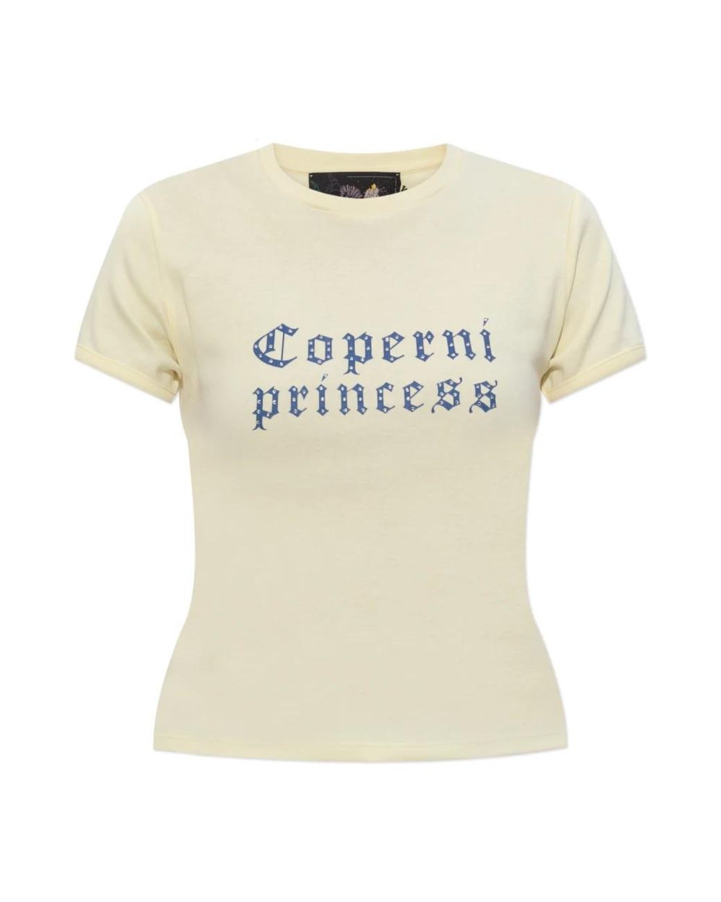 Coperni Tops ,Geel ,Katoen Princess T-Shirt in het Natural