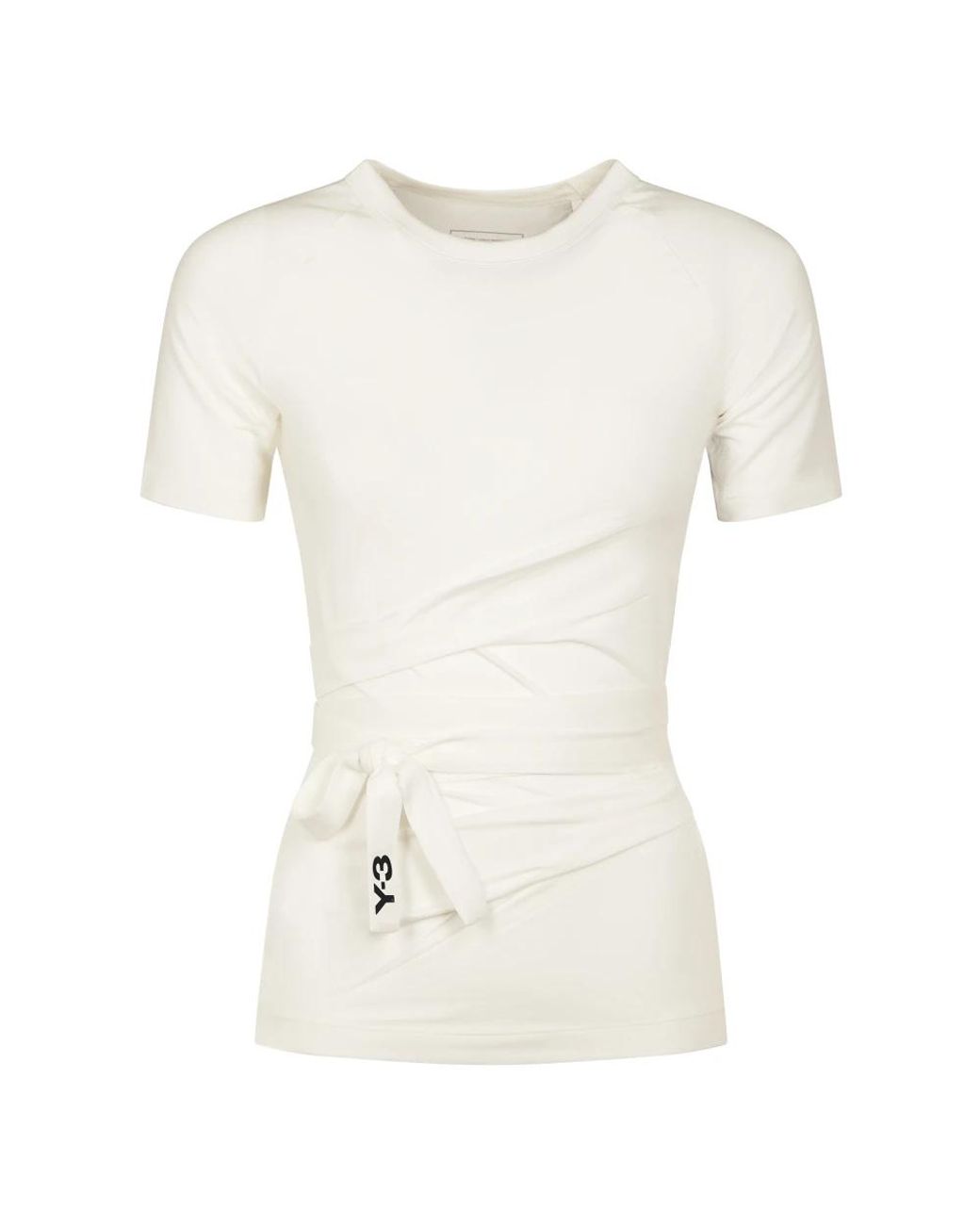 Y-3 Tops ,Wit ,Katoen T-Shirt in het White